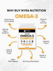 Best Vegan Omega 3 Oil – DHA 400mg + EPA 200mg | Plant-Based Omega 3