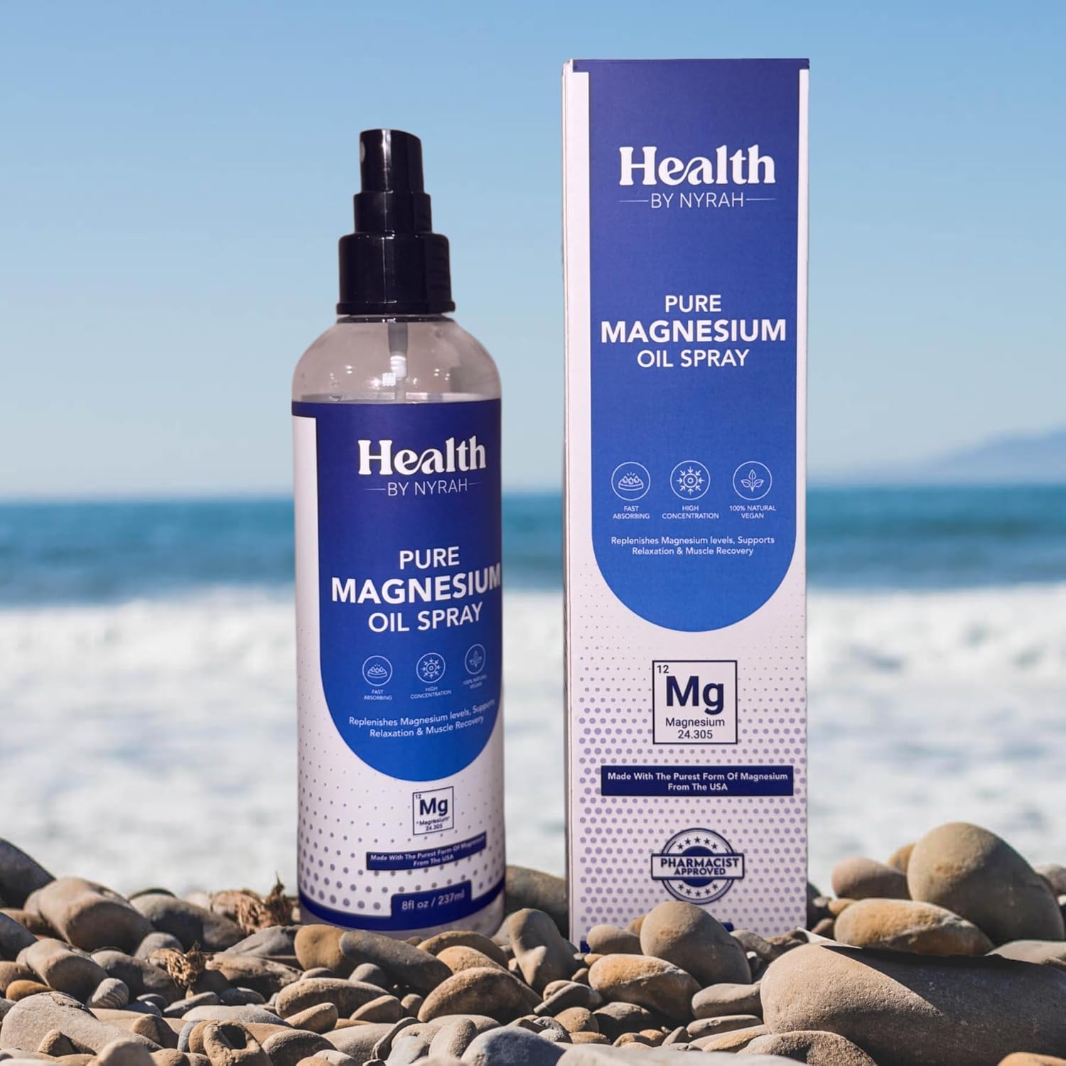 Pure Magnesium Oil Spray for Sleep and Anxiety 237ml