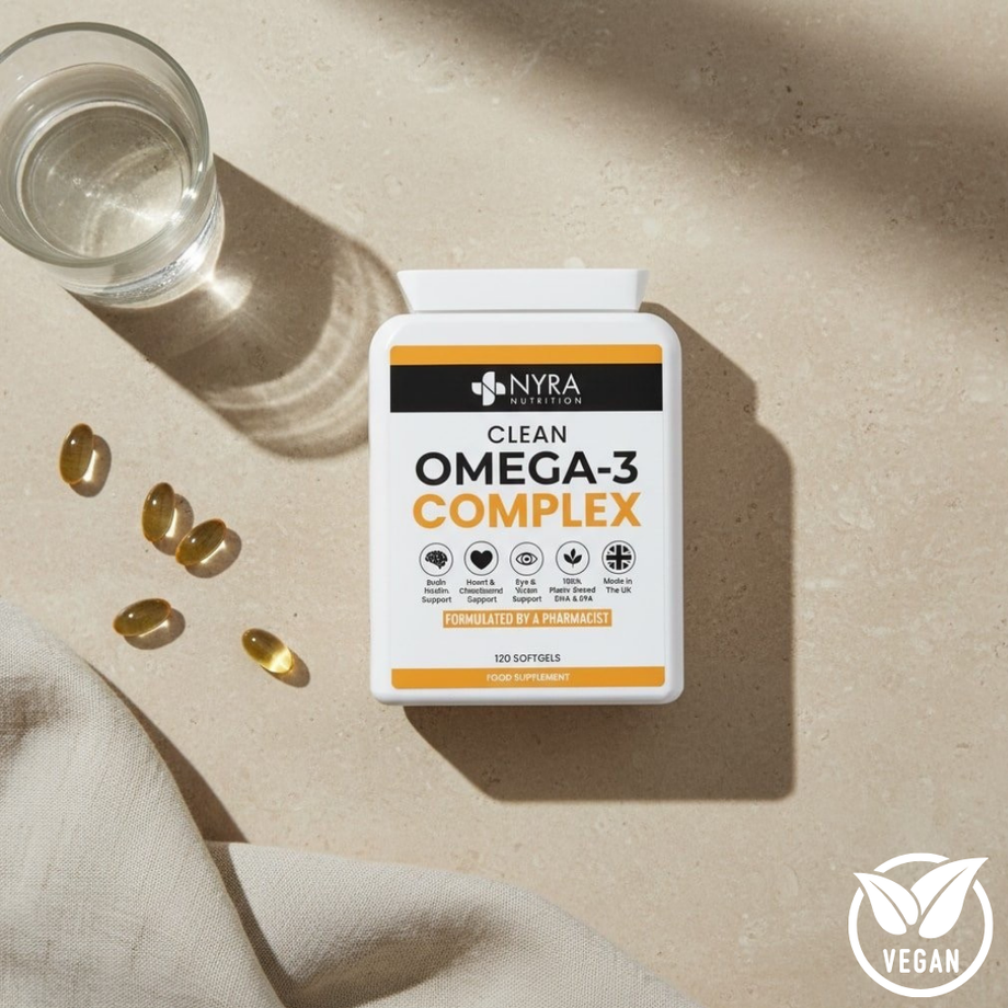 Best Vegan Omega 3 Oil – DHA 400mg + EPA 200mg | Plant-Based Omega 3