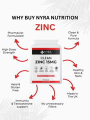 Best Zinc Supplement UK – Zinc Tablets 15mg for Immunity & Skin