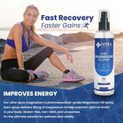 Magnesium Oil Spray UK – Pure Magnesium Spray 237ml | Nyra Nutrition