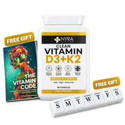 Best Vitamin D3 with K2 Supplement UK – 3000 IU + MK-7 Capsules