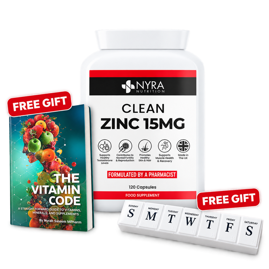 Best Zinc Supplement UK – Zinc Tablets 15mg for Immunity & Skin