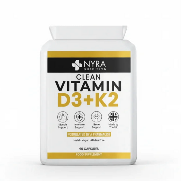 Clean Vitamin D3 + K2- 90 Capsules