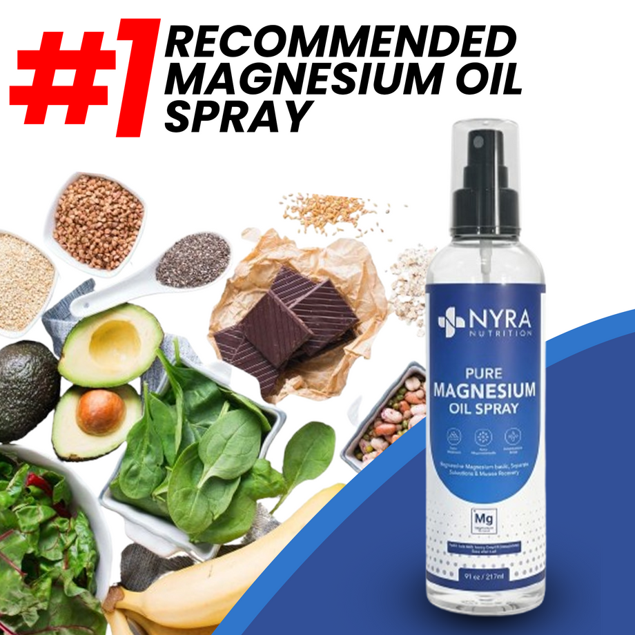 Magnesium Oil Spray UK – Pure Magnesium Spray 237ml | Nyra Nutrition