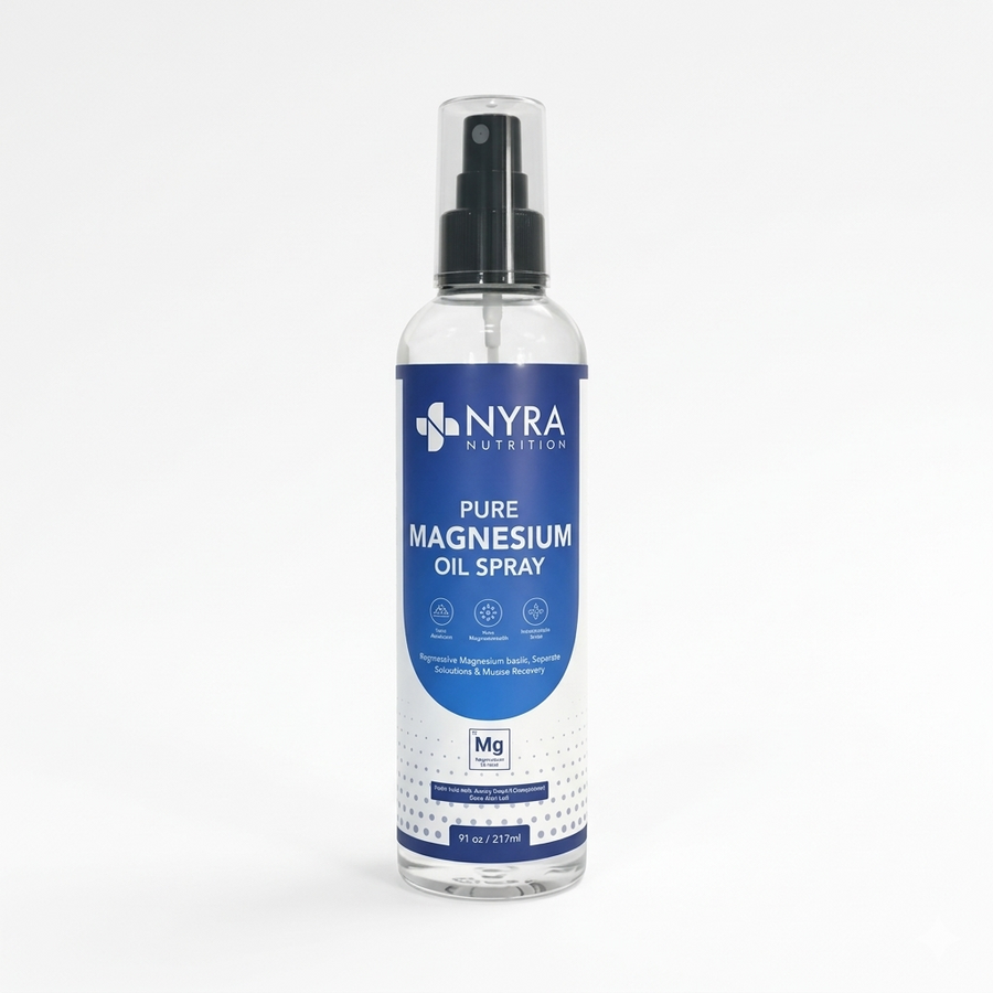 Magnesium Oil Spray UK – Pure Magnesium Spray 237ml | Nyra Nutrition