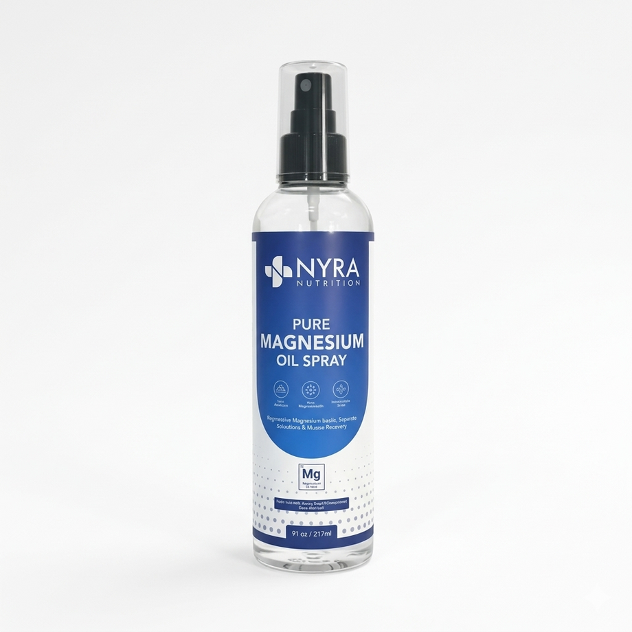 Magnesium Oil Spray UK – Pure Magnesium Spray 237ml | Nyra Nutrition