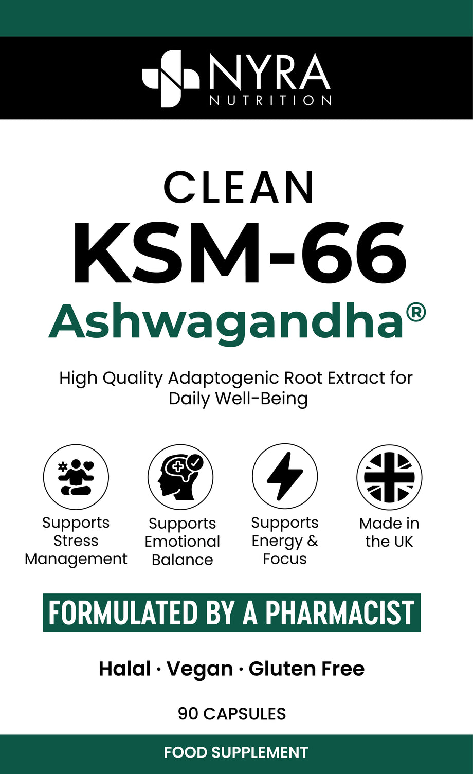 KSM-66 Ashwagandha Capsules – Premium Ashwagandha Supplement UK