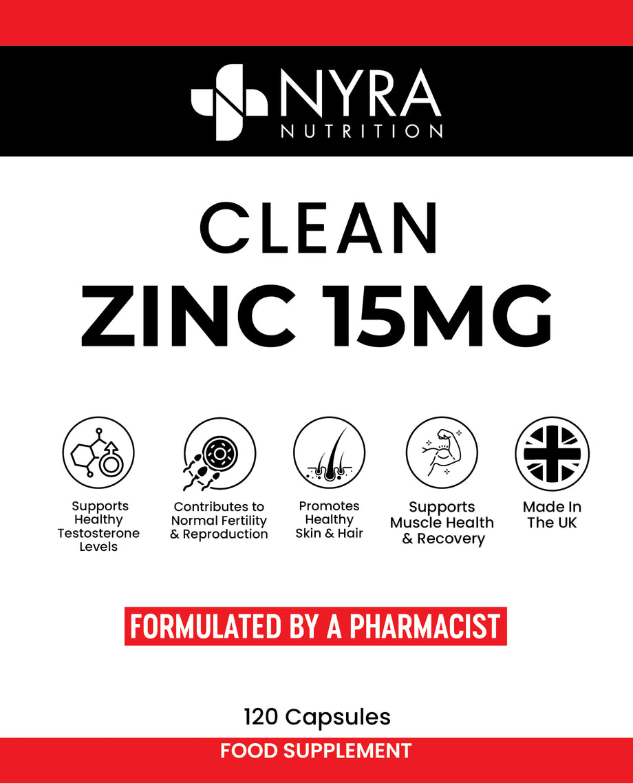 Best Zinc Supplement UK – Zinc Tablets 15mg for Immunity & Skin