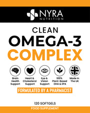 Best Vegan Omega 3 Oil – DHA 400mg + EPA 200mg | Plant-Based Omega 3