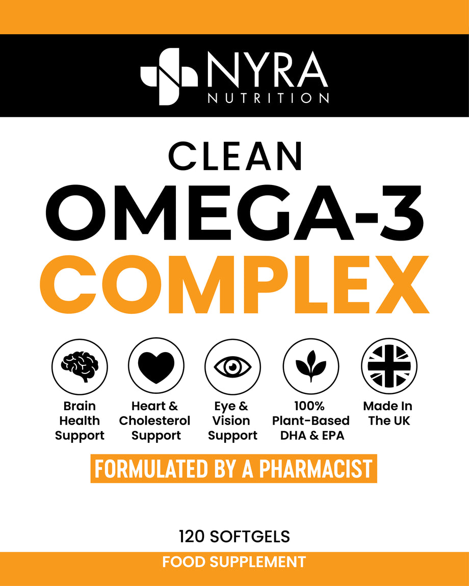 Best Vegan Omega 3 Oil – DHA 400mg + EPA 200mg | Plant-Based Omega 3