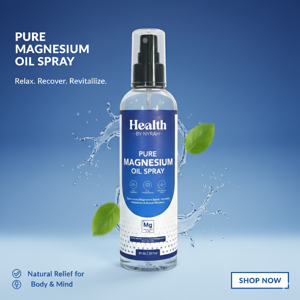 Pure Magnesium Oil Spray for Sleep and Anxiety 237ml