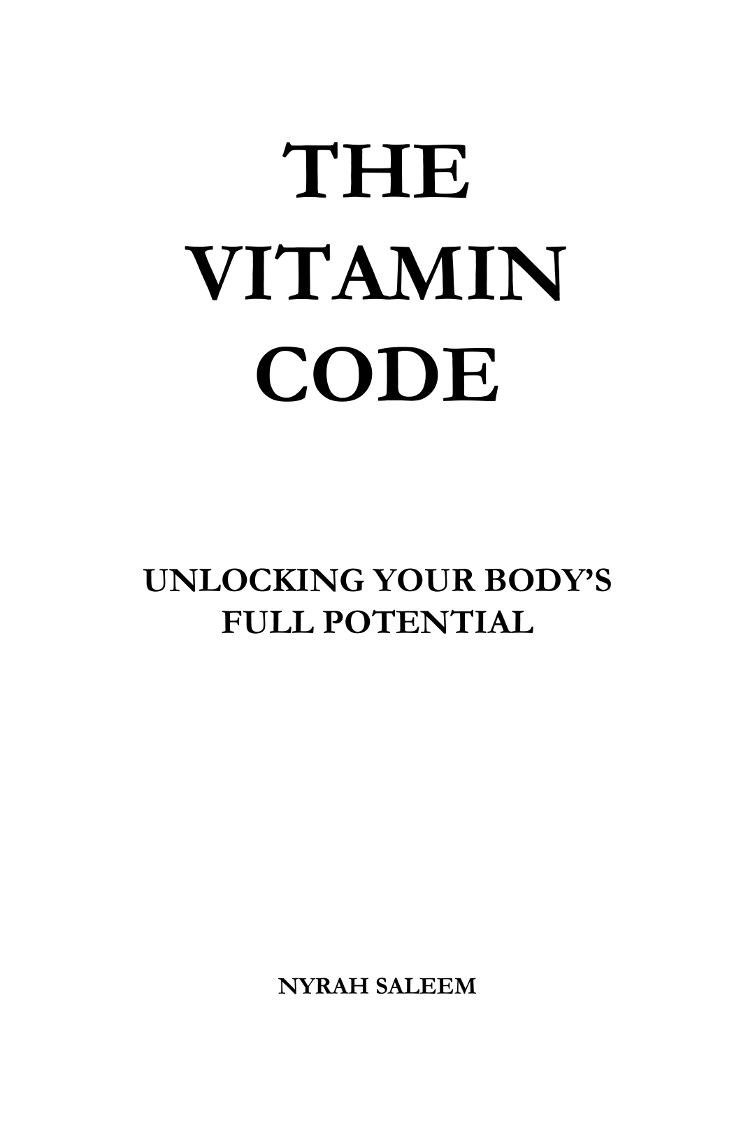 The Vitamin Code – Digital Ebook